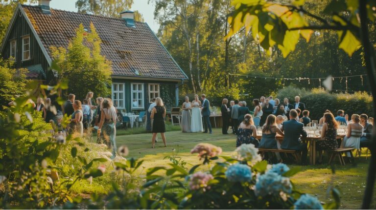 Bröllopsfest med eskort